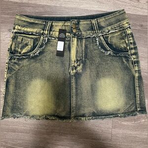 Denim Mini Skirt - Dark Wash